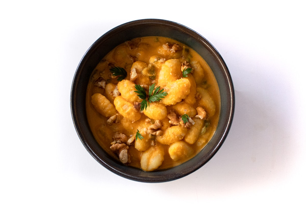 201_Gnocchi with pumpkin and walnut sauce